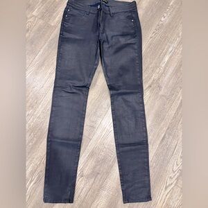 Women’s Massimo Dutti skinny waxed jeans